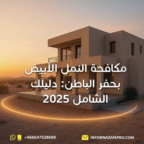 مكافحة النمل الأبيض بحفر الباطن: دليلك الشامل 2025