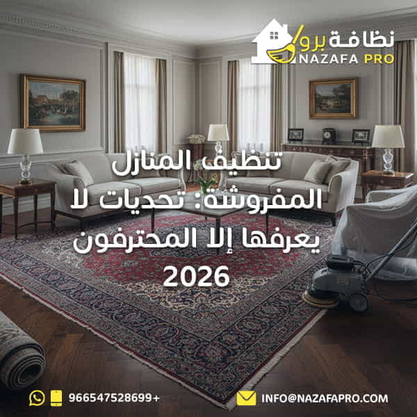 تنظيف المنازل المفروشة: تحديات لا يعرفها إلا المحترفون 2026
