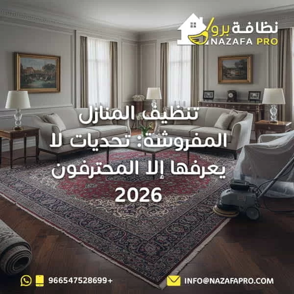 تنظيف المنازل المفروشة: تحديات لا يعرفها إلا المحترفون 2026