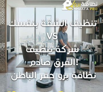 تنظيف الشقة بنفسك vs شركة تنظيف 1 360x320